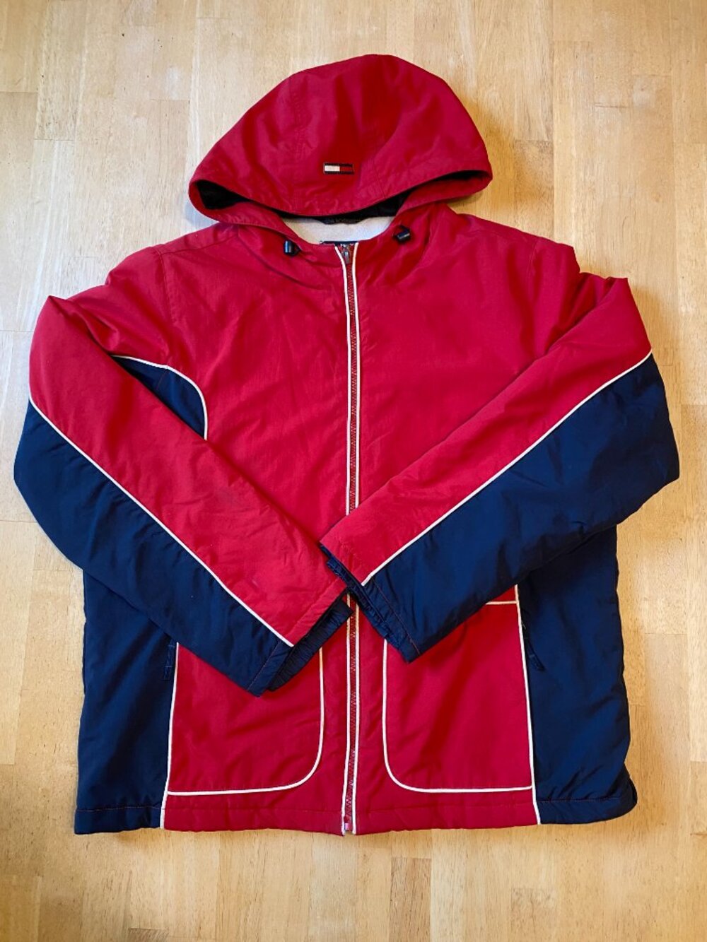 Vintage 2003 Tommy Jeans Sherpa Lined Colorblock Jacket Men’s Large